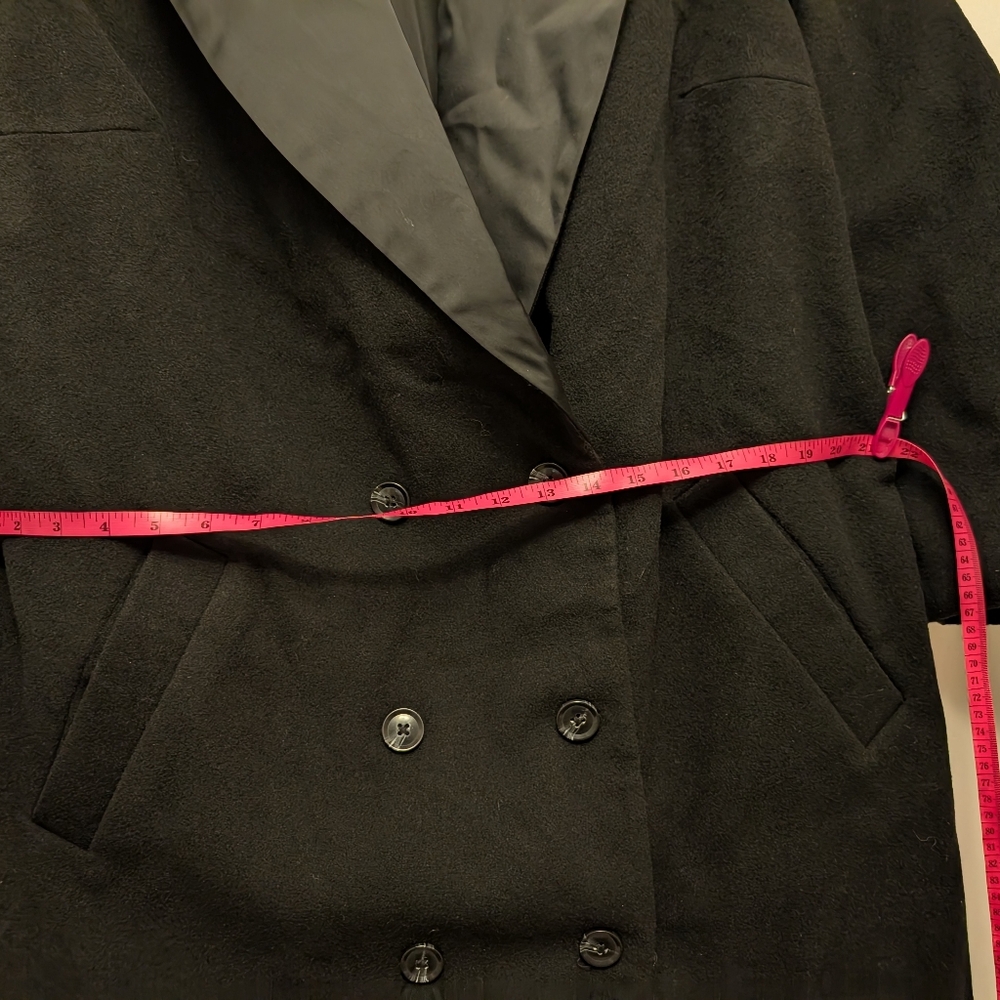 Future collective nwt XXL double breasted long black coat - Picture 11 of 12